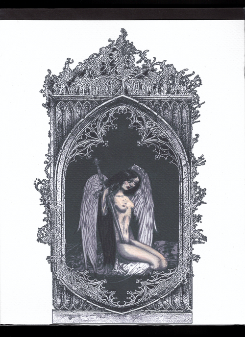 Archangel Sariel Hand-Coloured Print